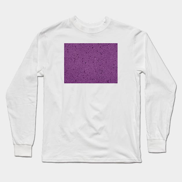 Purple Marble Texture Long Sleeve T-Shirt by MarbleTextures